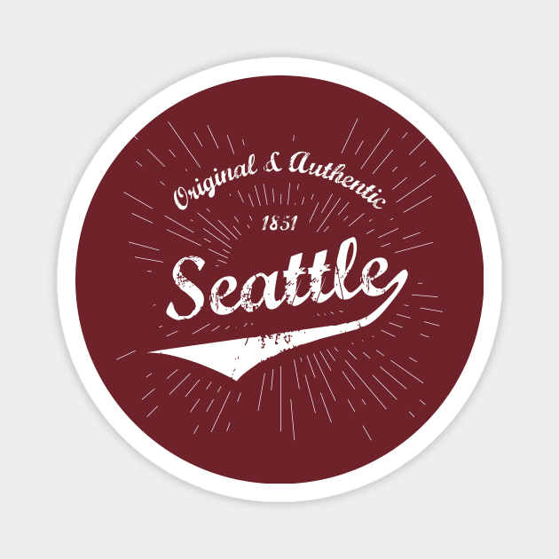 Original Seattle City Shirt Magnet by Teevolution